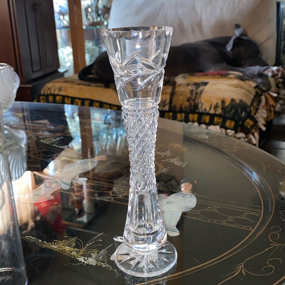 Vintage Galway Irish Crystal “Clifden” Bud Vase (24% lead crystal)